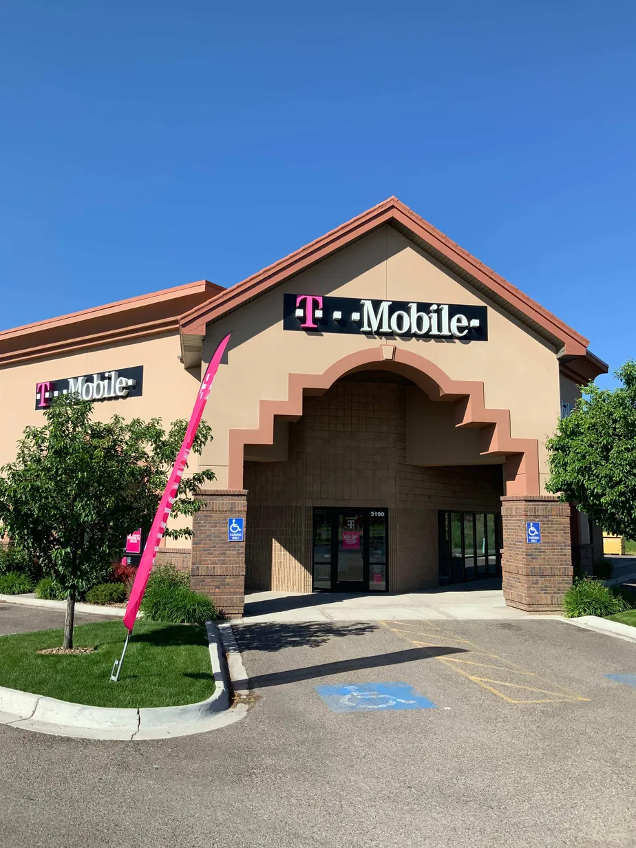 Exterior photo of T-Mobile store at S 25th E & E Sunnyside Rd, Idaho Falls, ID