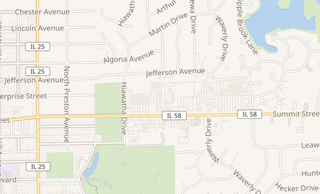 map of 840 Summit St Elgin, IL 60120