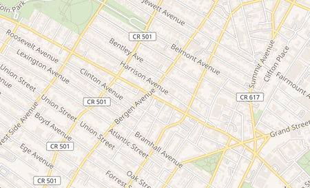 map of 652 Communipaw Avenue Jersey City, NJ 07304