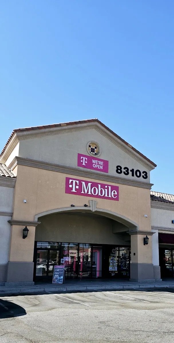  Exterior photo of T-Mobile Store at Jackson Square, Coachella, CA 
