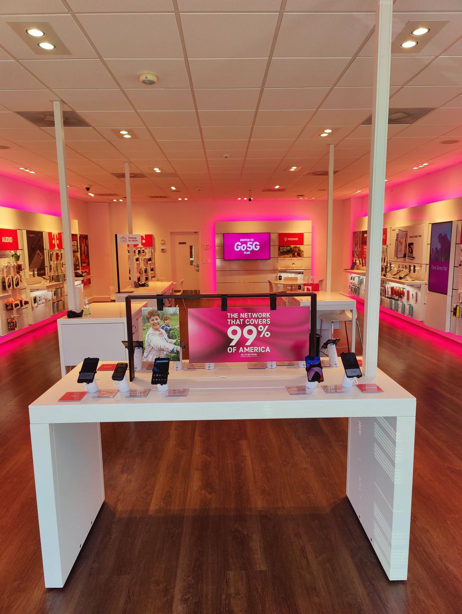 Interior photo of T-Mobile Store at University Commons, Burlington, NC