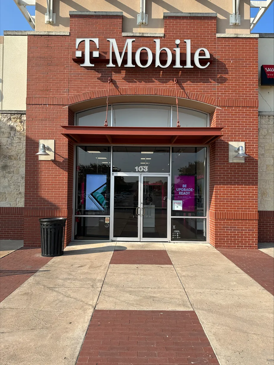 Exterior photo of T-Mobile Store at Kyle Center Dr & Sheldon Dr, Kyle, TX