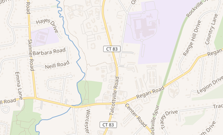 map of 1065 Main St Manchester, CT 06040