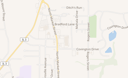 map of 740 N Market St Waterloo, IL 62298