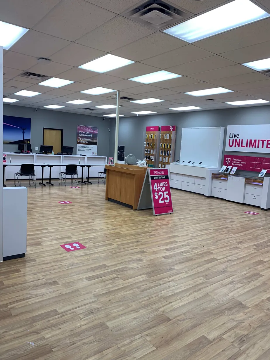 Interior photo of T-Mobile Store at E Rio Salado Pkwy & S Smith Rd 2, Tempe, AZ