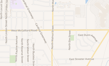 map of 103 E McGalliard Rd Muncie, IN 47303