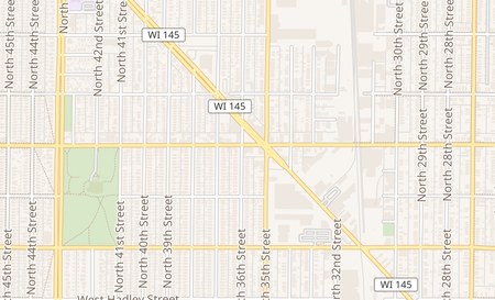 map of 3527 W Burleigh St Milwaukee, WI 53210