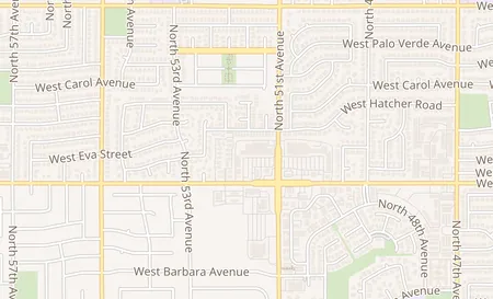 map of 5126 W Olive Ave B-104 Glendale, AZ 85302