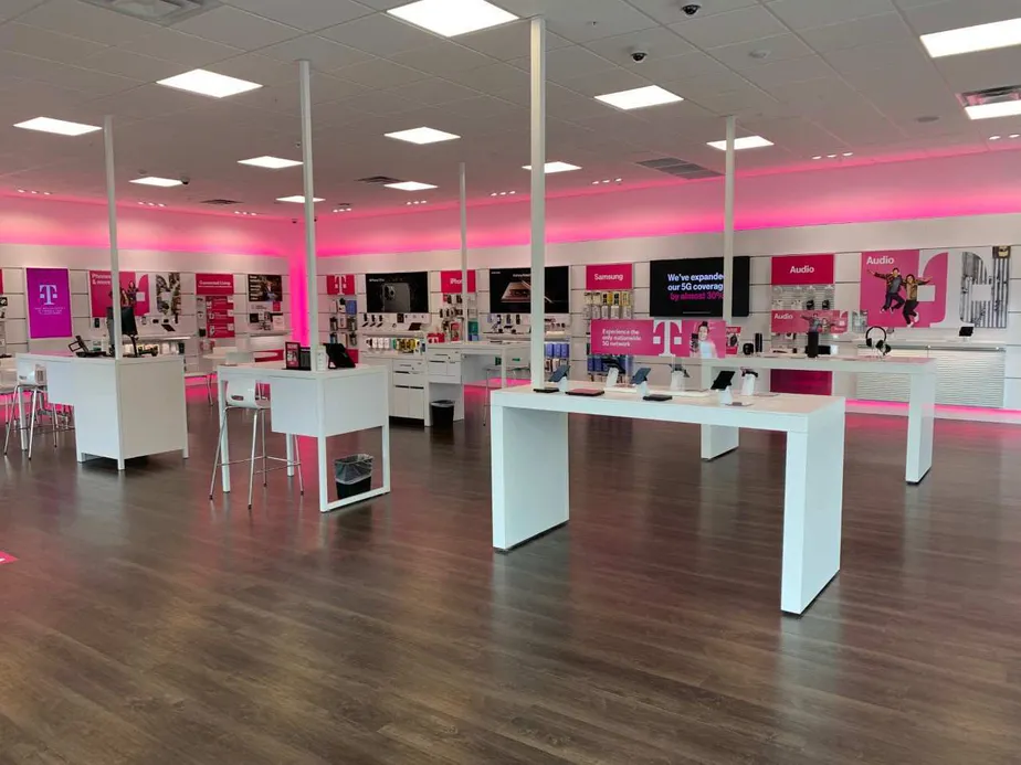 Interior photo of T-Mobile Store at Bruce B Downs & Hunters Lake, Tampa, FL