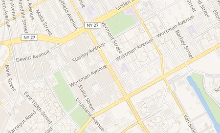 map of 933 Pennsylvania Ave # B Brooklyn, NY 11207