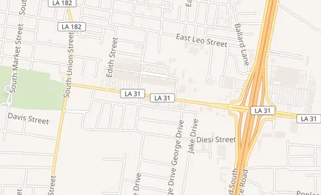 map of 945 Creswell Lane Opelousas, LA 70570