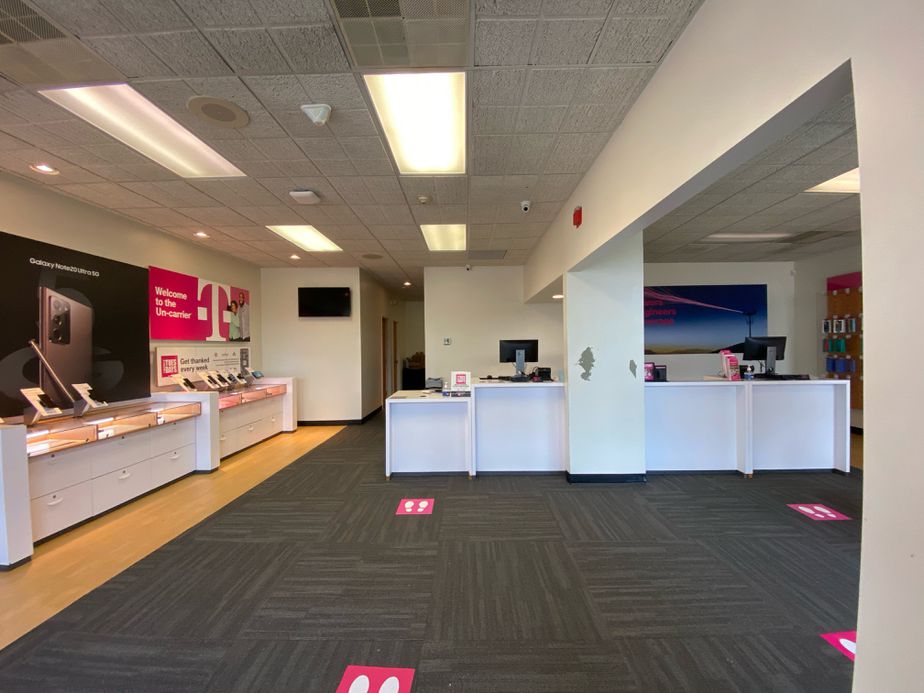 Interior photo of T-Mobile Store at Commercial St & Quincy Ave, Braintree, MA