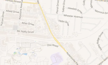 map of 3734 Nolensville Pike Ste B Nashville, TN 37211