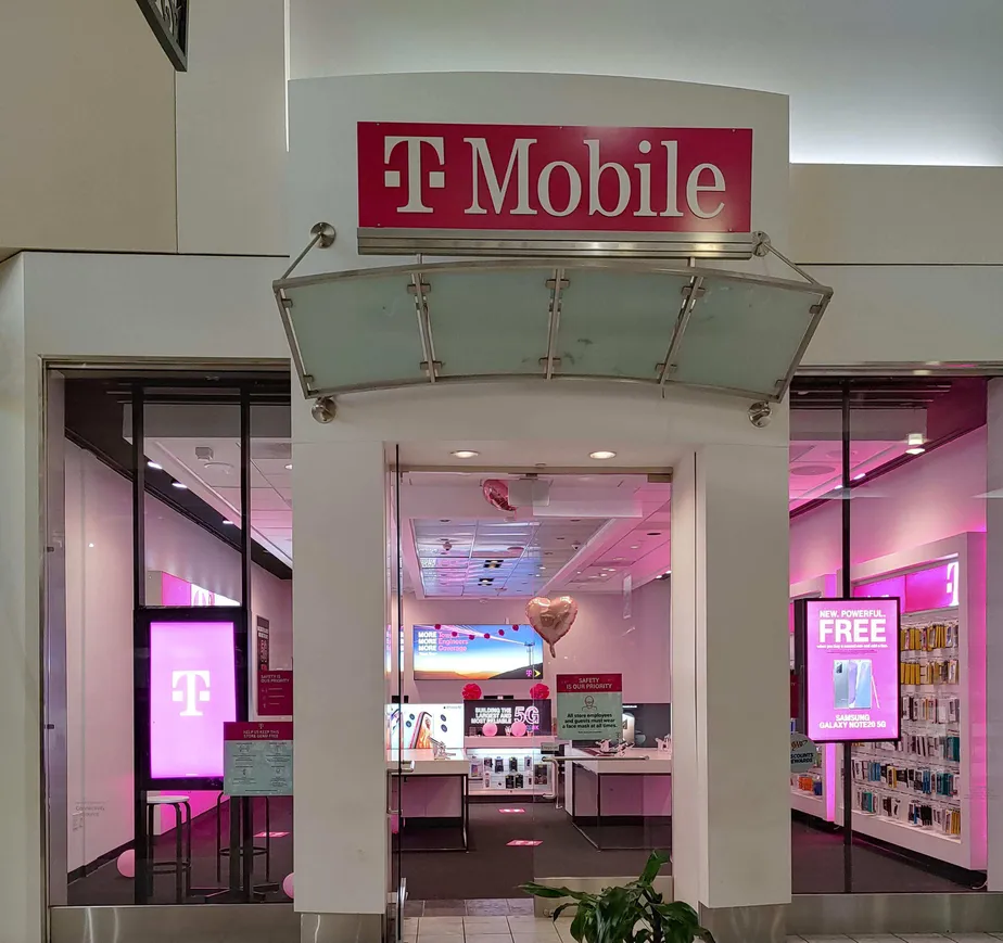 Exterior photo of T-Mobile store at Coastal Grand Mall 2, Myrtle Beach, SC