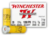 Winchester Super-Target 20 Gauge 2-3/4" 7/8 oz. #7.5 Shot, 25 Rounds TRGT207 | TRGT207