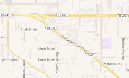 map of 719 S Orange Blossom Trl Apopka, FL 32703