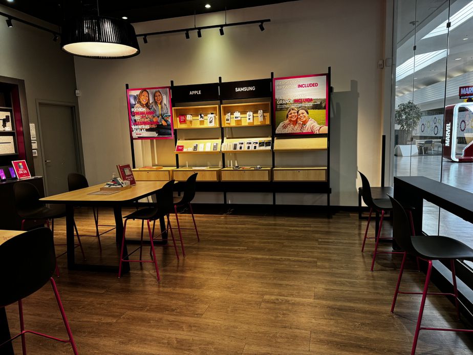 Interior photo of T-Mobile Store at Northridge Mall, Salinas, CA