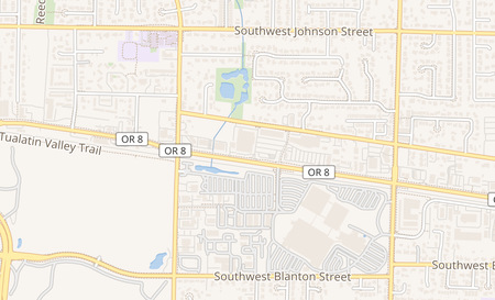 map of 20553 SW Tualatin Valley Highway Aloha, OR 97003