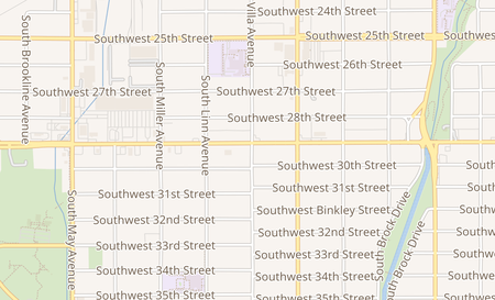 map of 2500 SW 29th Street Oklahoma City, OK 73119
