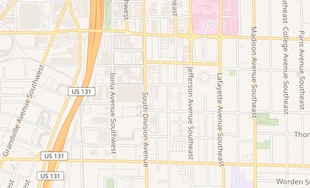 map of 530 Division Ave S Grand Rapids, MI 49503