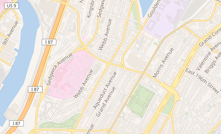 map of 2636 University Ave Bronx, NY 10468