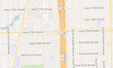 map of 49 W 79th St Chicago, IL 60620