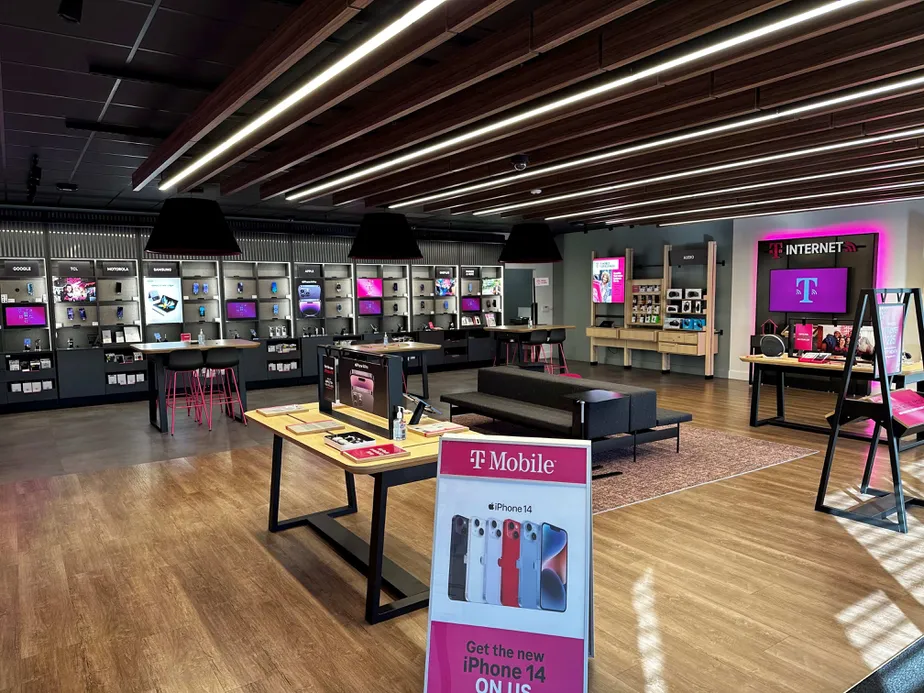 Interior photo of T-Mobile Store at N Rock Rd & E 30th St N, Wichita, KS
