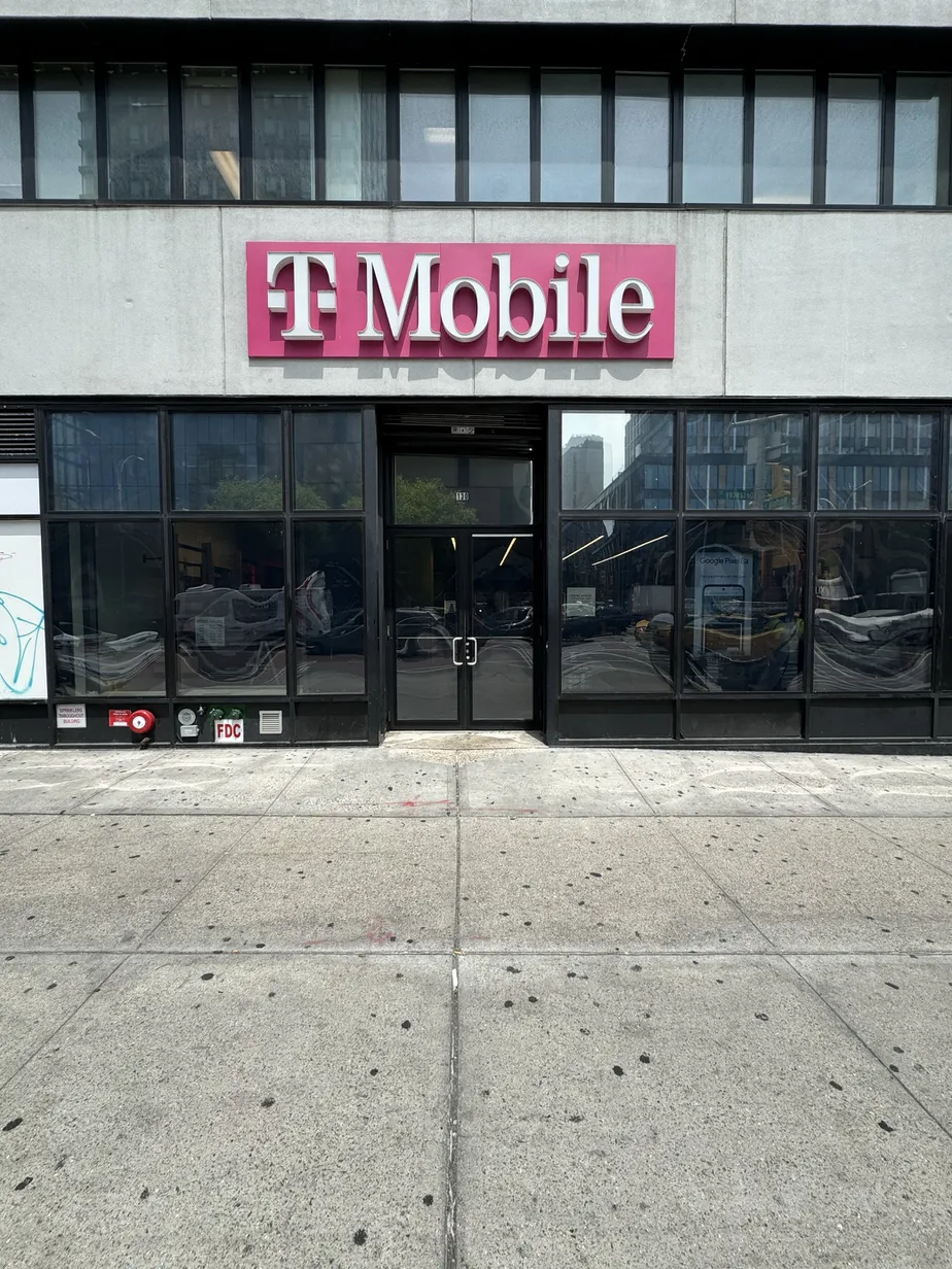  Exterior photo of T-Mobile Store at Delancey St & Norfolk St, New York, NY 