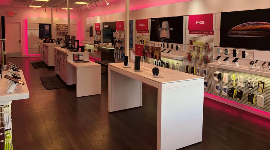 Interior photo of T-Mobile Store at Village Cen Dr & Olney Sandy Sp Rd, Olney, MD
