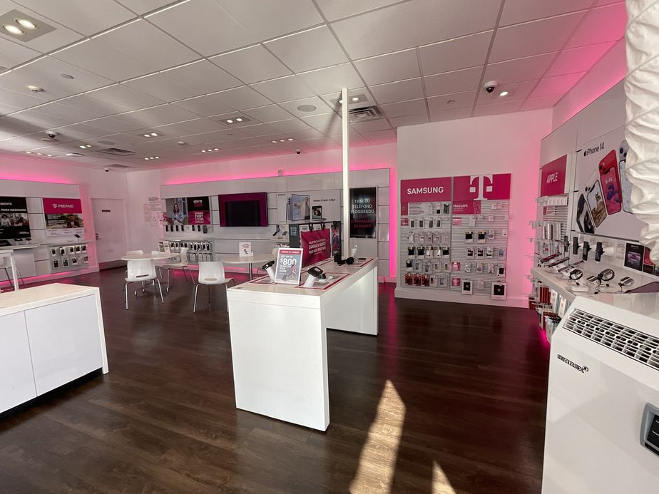 Interior photo of T-Mobile Store at Throggs Neck Shopping Center, Bronx, NY