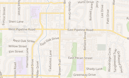 map of 356 E Pipeline Rd Hurst, TX 76053