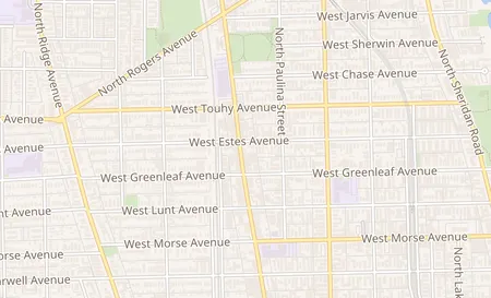 map of 7059 N Clark St Chicago, IL 60626