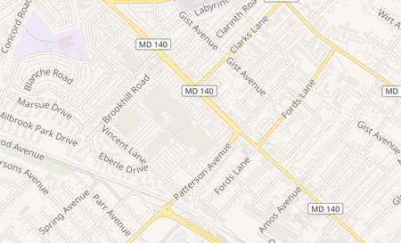 map of 6606 Reisterstown Rd Ste 27 Baltimore, MD 21215