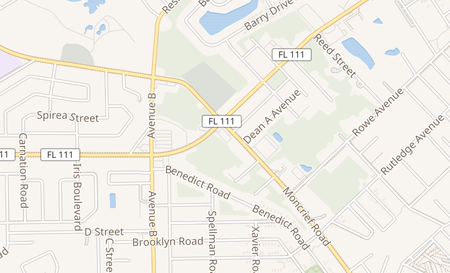 map of 5966 Moncrief Rd Ste 2 Jacksonville, FL 32209