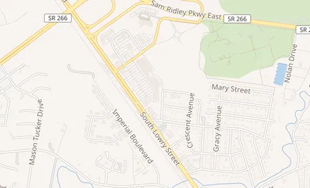 map of 289 N Lowry St Smyrna, TN 37167