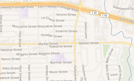 map of 11013 Market St Ste A Houston, TX 77029