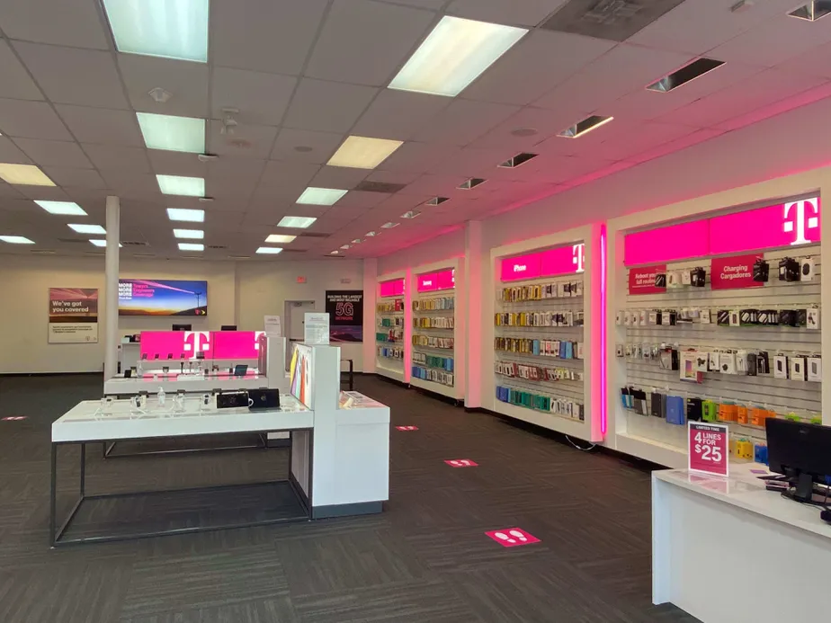 Interior photo of T-Mobile Store at S Tryon St & W Arrowhead Rd, Charlotte, NC