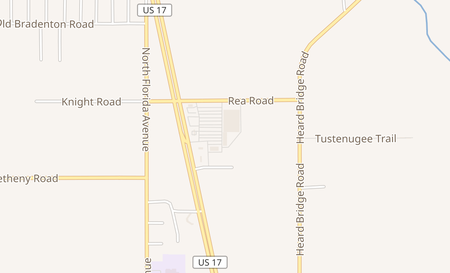 map of 1468 US Highway 17 N Wauchula, FL 33873