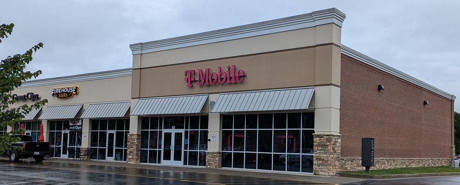 Exterior photo of T-Mobile Store at Russ & Barber, Waynesville, NC