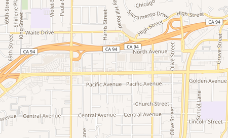 map of 601 E San Ysidro Blvd Ste 160 San Ysidro, CA 92173