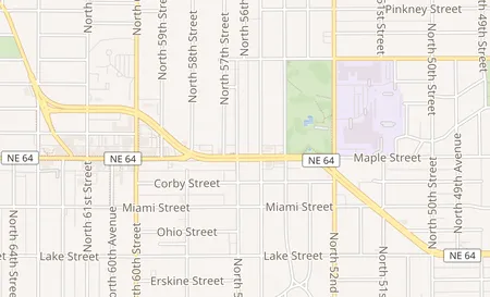 map of 5518 NW Radial Hwy Omaha, NE 68104
