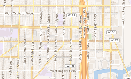 map of 628 W. Historic Mitchell St Milwaukee, WI 53204