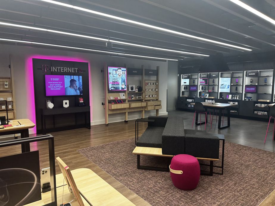 Interior photo of T-Mobile Store at South Park, Charlotte, NC