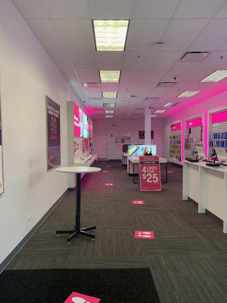 Interior photo of T-Mobile Store at Lake Cook Rd & Weiland Rd, Wheeling, IL