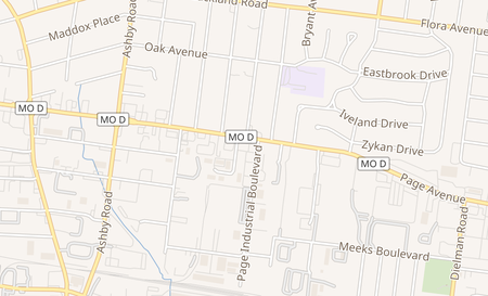 map of 10204 Page Ave Saint Louis, MO 63132