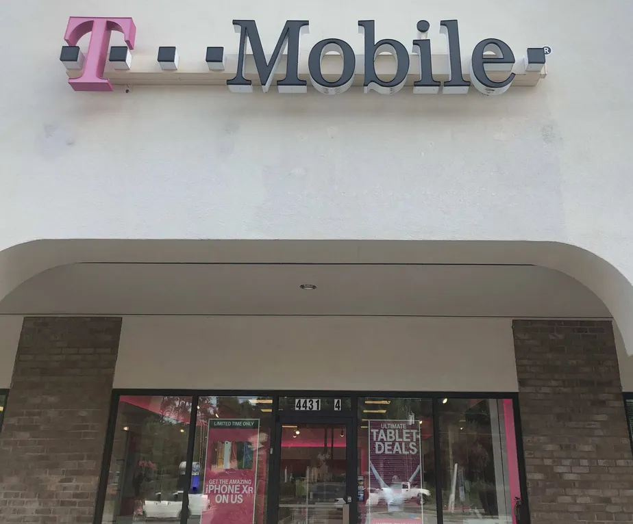 Exterior photo of T-Mobile store at Washington Rd & Faircloth Dr 2, Evans, GA