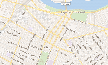 map of 162 Ferry St Newark, NJ 07105