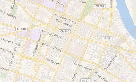 map of 823 Broad Street Newark, NJ 07102
