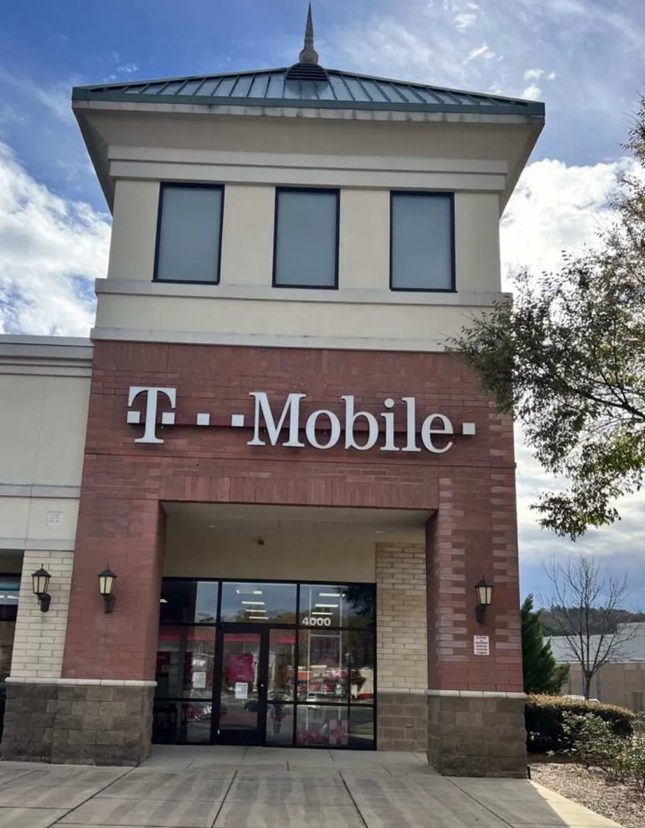 Exterior photo of T-Mobile Store at Promenade Plaza T-Mobile Store, Alabaster, AL