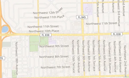 map of 1136 W Sunrise Blvd Ft Lauderdale, FL 33311